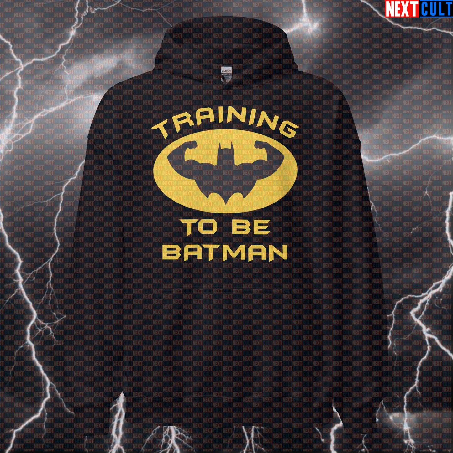 Training To Be Batman Gym Hoodie Funny Workout Pullover Hooded Sweatshirt Pump Cover for Lifters Superhero Gains Top Hoodies Next Cult Brand