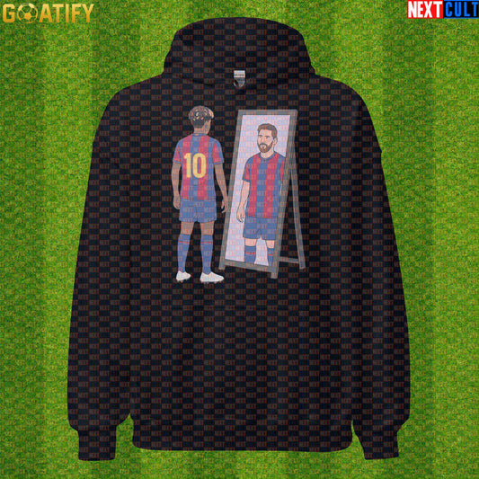 Lamine Yamal Hoodie – Future Superstar Mirror Meme Pullover for Barcelona Match Days Black Hoodies Next Cult Brand
