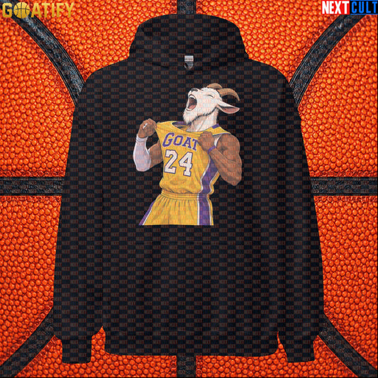 Kobe Bryant Hoodie – Mamba Mentality No. 24 GOAT Pullover for Los Angeles Lakers Fans Black Hoodies Next Cult Brand