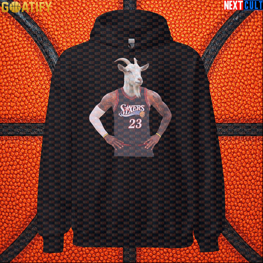 LeBron James Hoodie – Philly GOAT Pullover for 76ers Basketball Fans & Game Day Black Hoodies Next Cult Brand