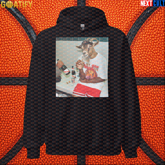 Michael Jordan Hoodie – 6 Rings GOAT Locker Room Pullover for Chicago Bulls Basketball Fans Black Hoodies Next Cult Brand