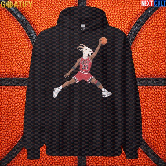Michael Jordan Hoodie – Free Throw Line Dunk GOAT Pullover for Chicago Bulls NBA Fans Black Hoodies Next Cult Brand