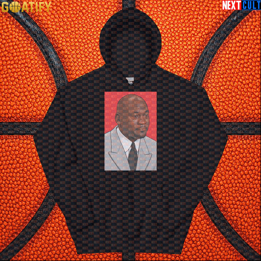 Michael Jordan Hoodie Crying Jordan Meme Pullover Gift for Chicago Bulls Basketball Fans Black Hoodies Next Cult Brand