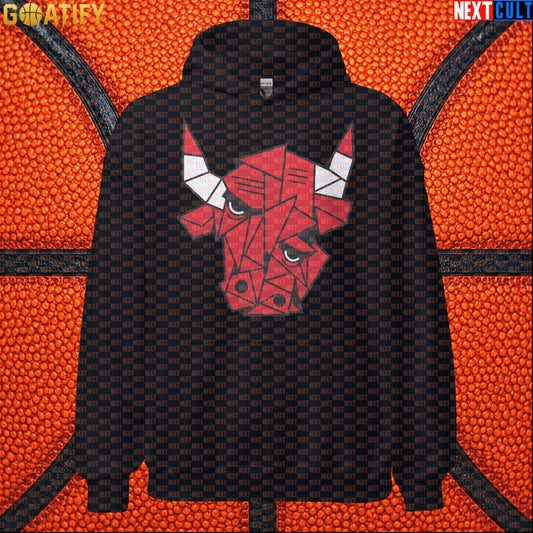 Chicago Bulls Meme Hoodie – Picasso Bulls Cubism Art Pullover for NBA Basketball Fans Black Hoodies Next Cult Brand