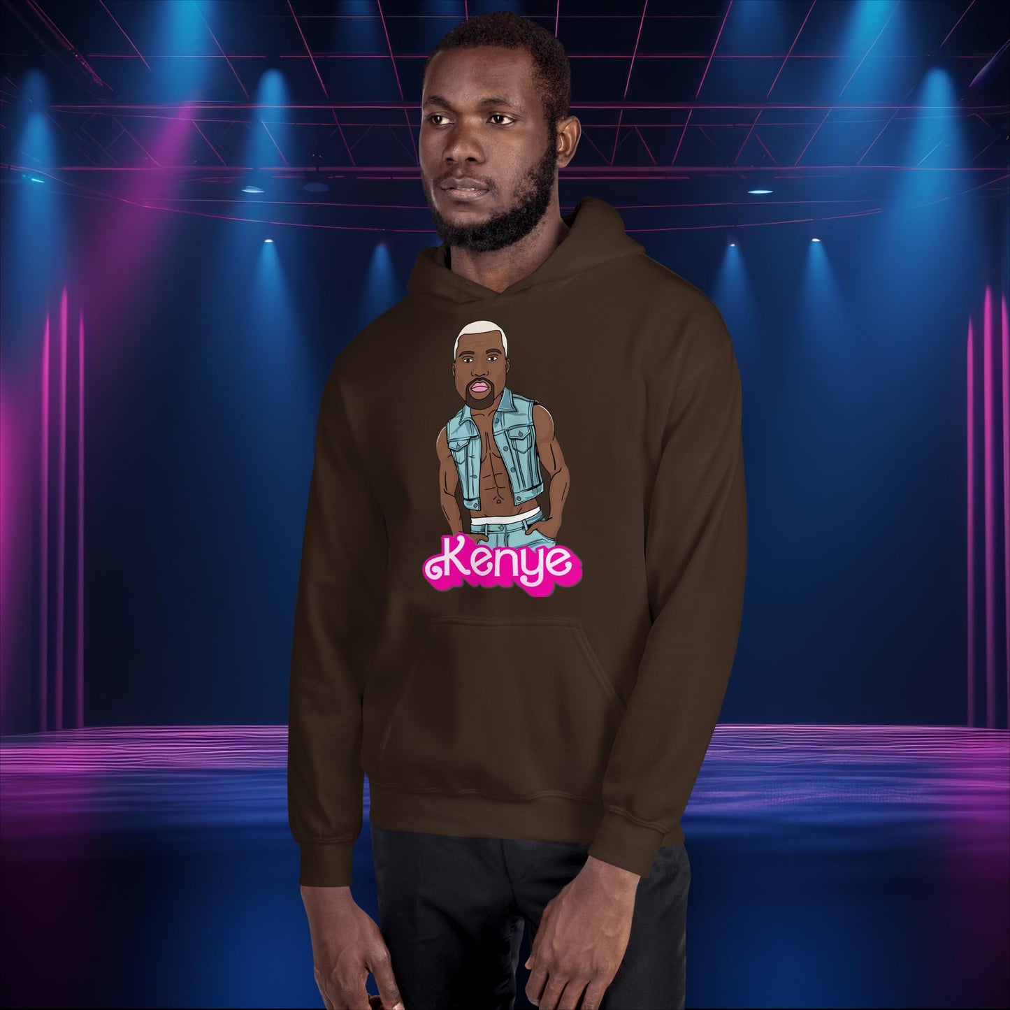 Kanye West Hoodie Kanye Jumper Kanye Pullover Barbie Hoodie Barbie Jumper Ken Hoodie Ken Jumper Ryan Gosling Hoodie Barbie Gift Ken Gift Dark Chocolate Hoodies Barbie Kanye West Ken Movies Music Next Cult Brand