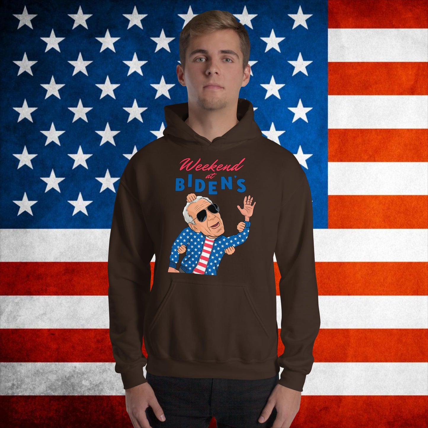Weekend at Biden's Hoodie Joe Biden Meme Pullover Democrat Hoodie Republican Hoodie Trump Hoodie Politics Hoodie Elections Hoodie Trump GiftUnisex Hoodie Dark Chocolate Hoodies Democrats Joe Biden Politics Next Cult Brand