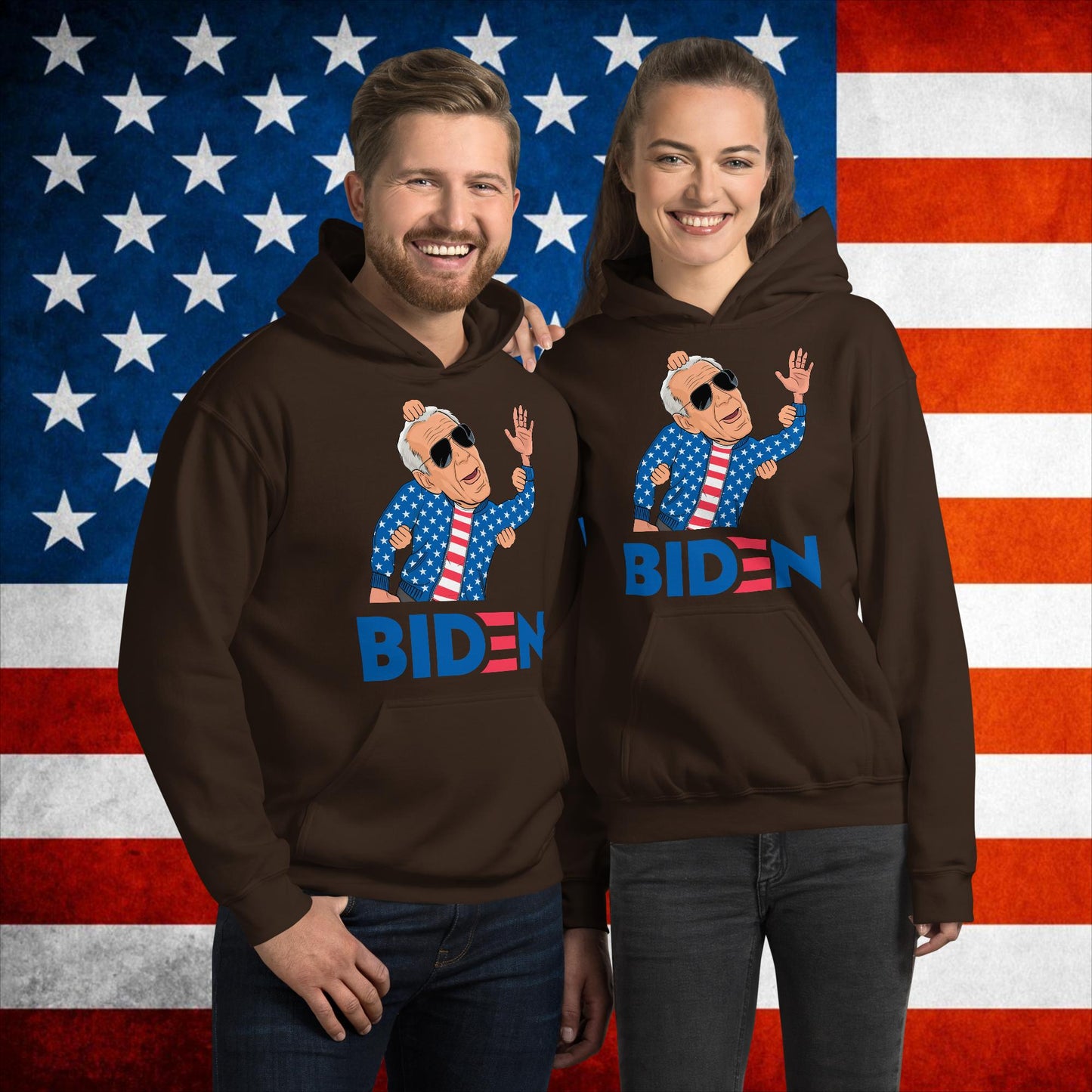 Weekend at Biden's Joe Biden Meme Democrat Republican Trump Gift Biden Gift 90s Vintage Unisex Hoodie Dark Chocolate Hoodies Democrats Joe Biden Politics Next Cult Brand