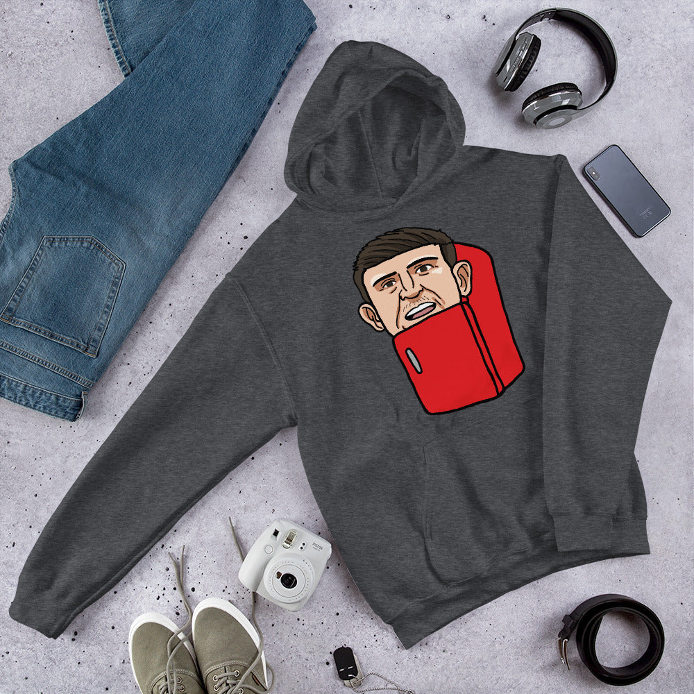 Harry ''The Fridge'' Maguire Unisex Hoodie Dark Heather Hoodies Football Harry Maguire Manchester United The Fridge Next Cult Brand