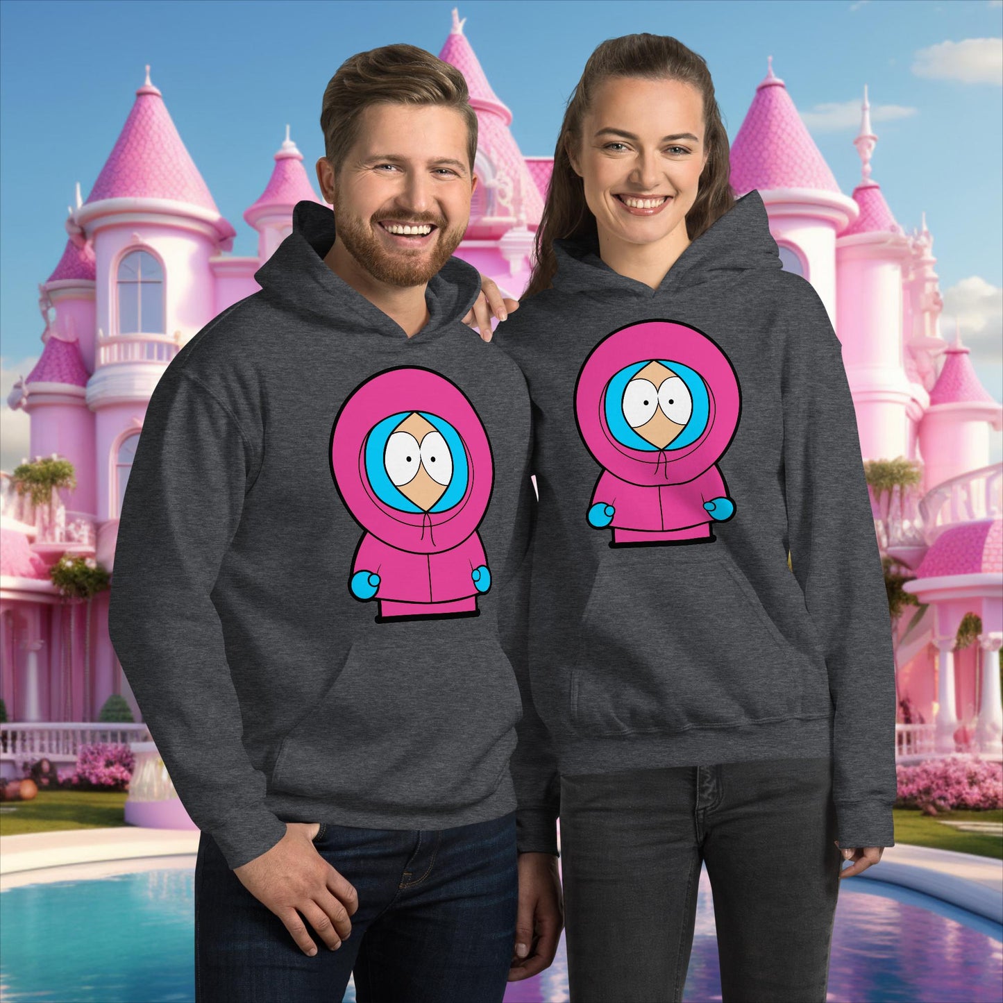 Kenny McCormick Ken Ryan Gosling Barbie South Park Kenny Unisex Hoodie Dark Heather Hoodies Barbie Ken Kenny Movies South Park TV Shows Next Cult Brand