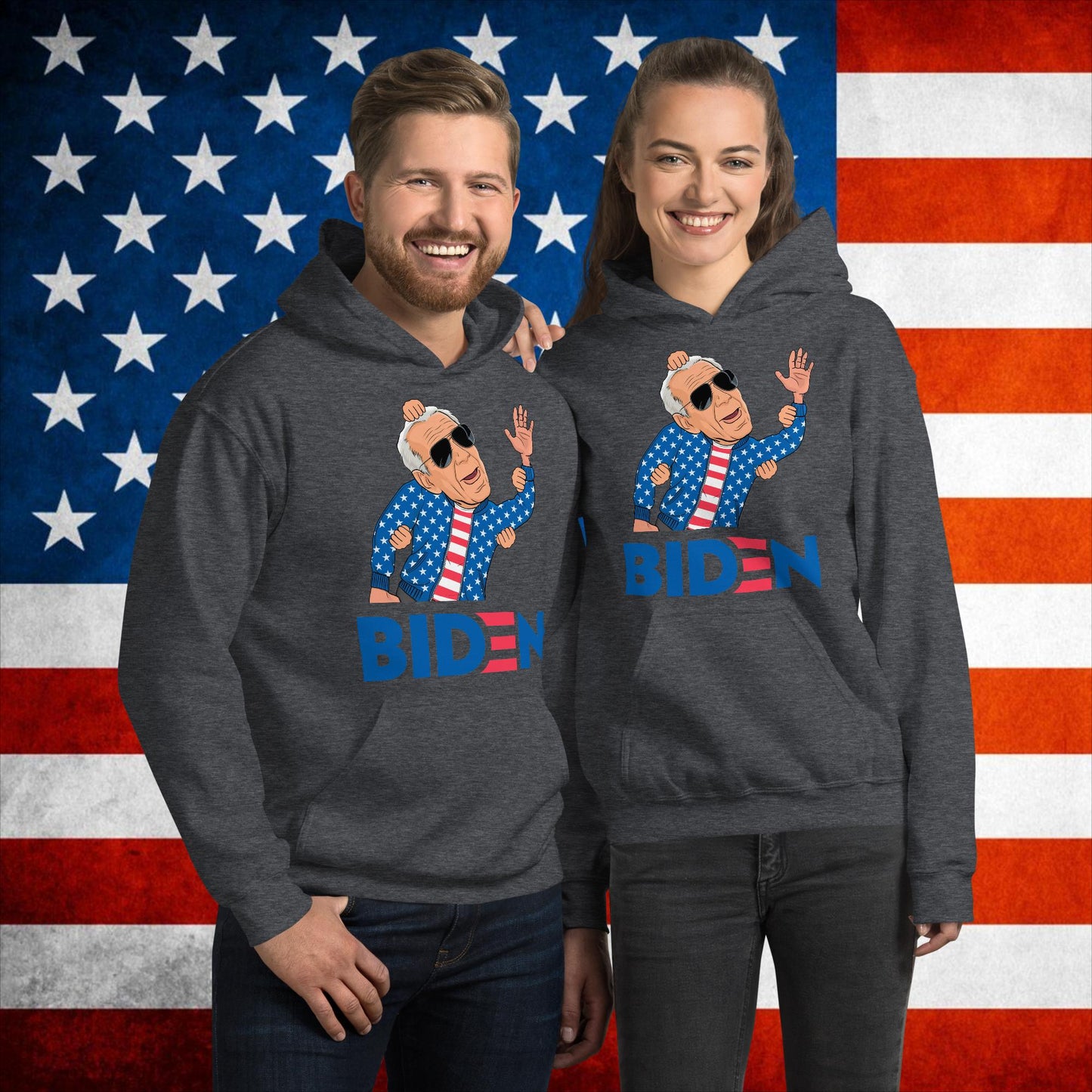 Weekend at Biden's Joe Biden Meme Democrat Republican Trump Gift Biden Gift 90s Vintage Unisex Hoodie Dark Heather Hoodies Democrats Joe Biden Politics Next Cult Brand