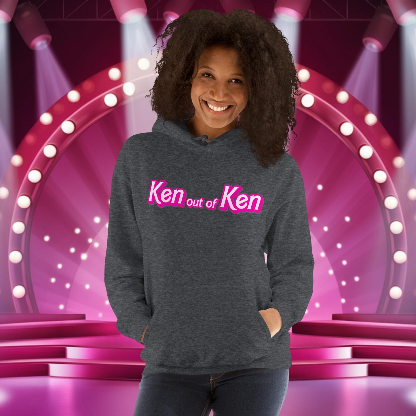 Ken out of Ken Barbie Movie Unisex Hoodie Dark Heather Hoodies Barbie Ken Movies Next Cult Brand