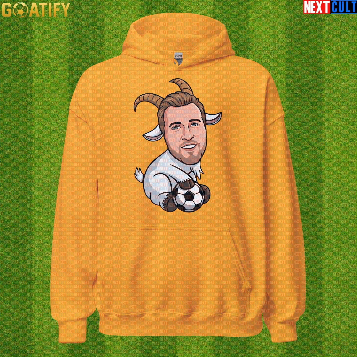 Harry Kane Hoodie – GOAT Striker Pullover for Bayern Munich, England and Match Day Fans Gold Hoodies Next Cult Brand