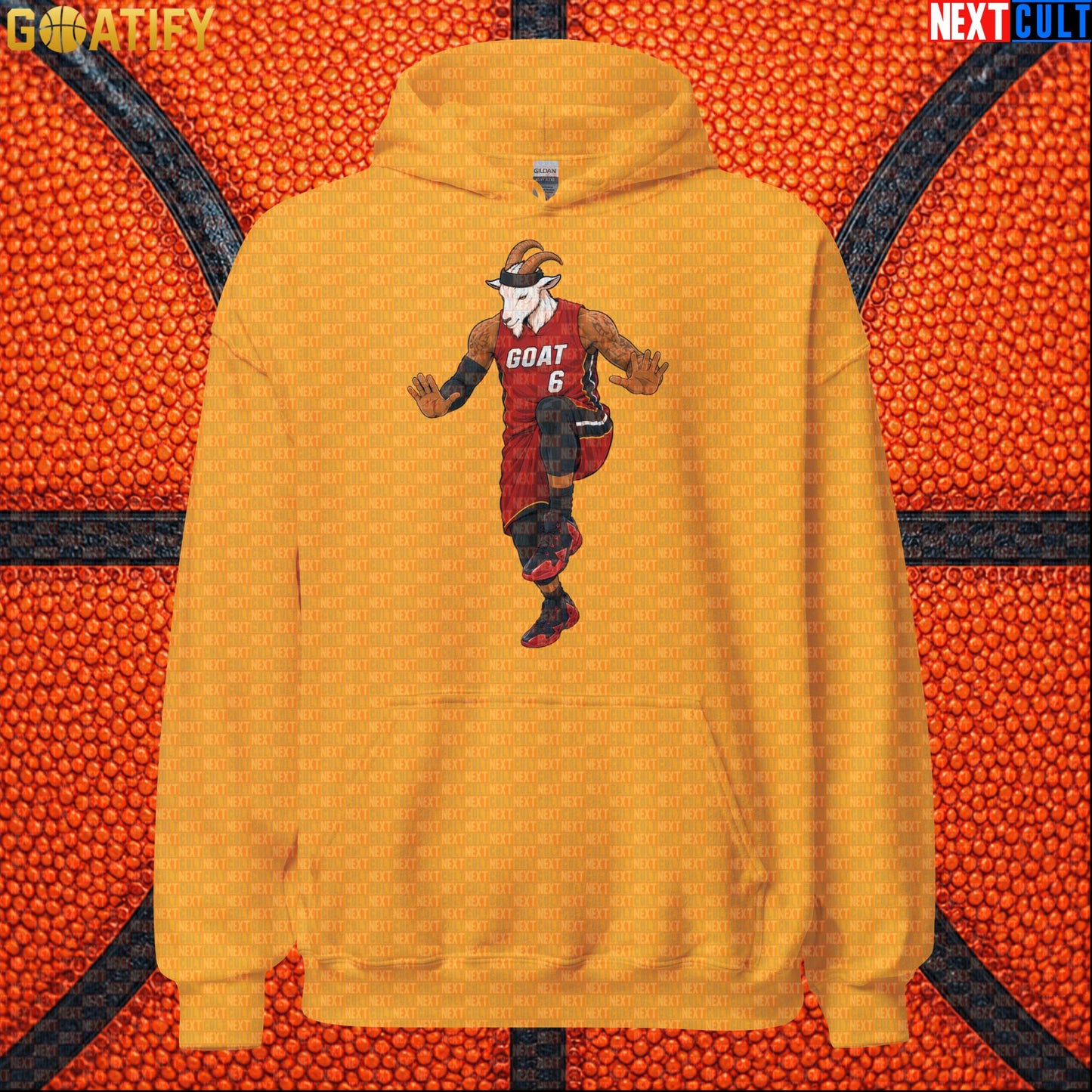 LeBron James Hoodie – The Silencer GOAT Pullover Gift for Miami Heat Basketball Fans Gold Hoodies Next Cult Brand
