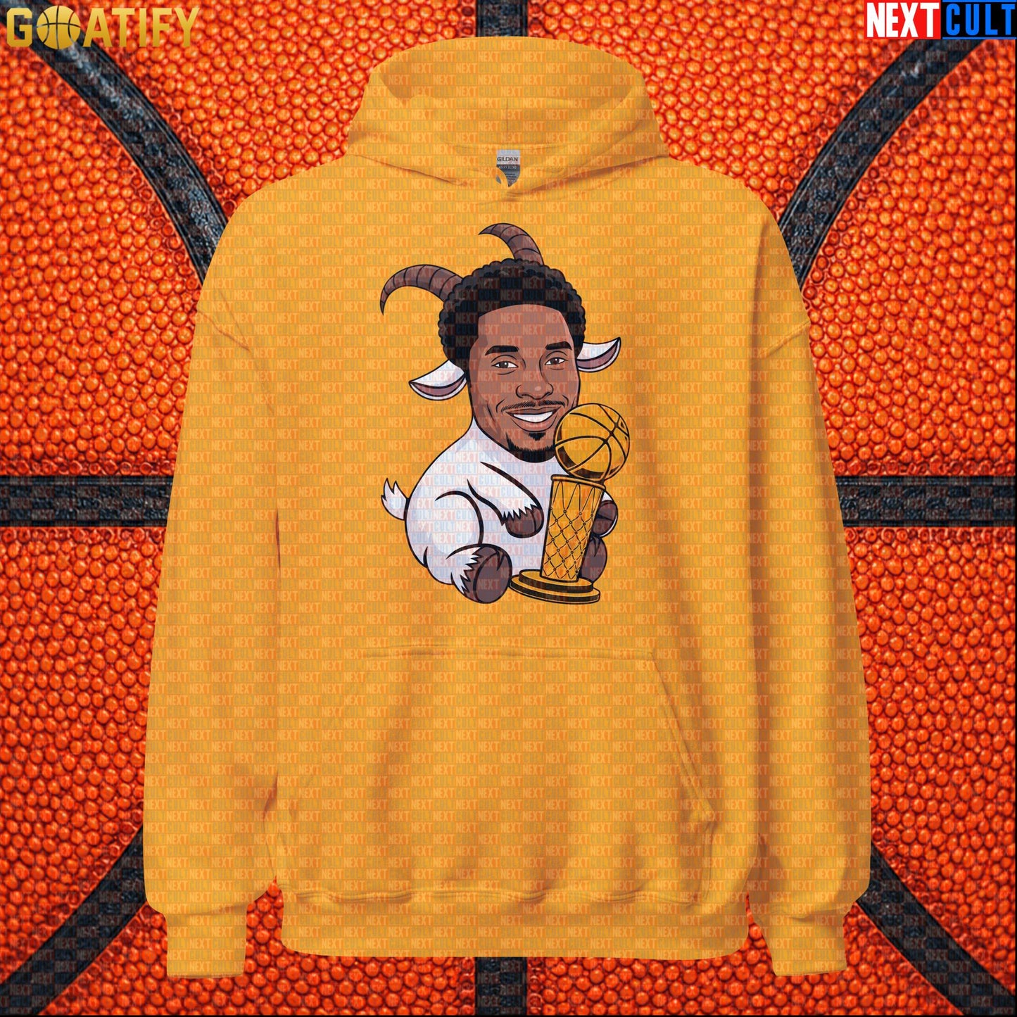 Kobe Bryant Hoodie – Young Kobe No. 8 GOAT Champion Pullover for Lakers Basketball Fans Gold Hoodies Next Cult Brand