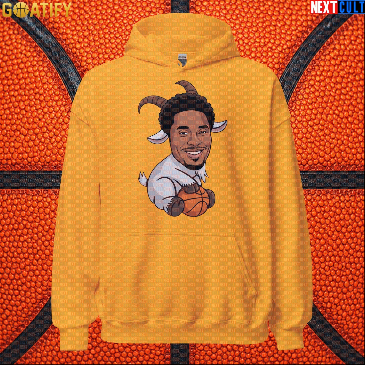 Kobe Bryant Hoodie – Young Kobe No. 8 GOAT Pullover for Lakers & NBA Basketball Fans Gold Hoodies Next Cult Brand