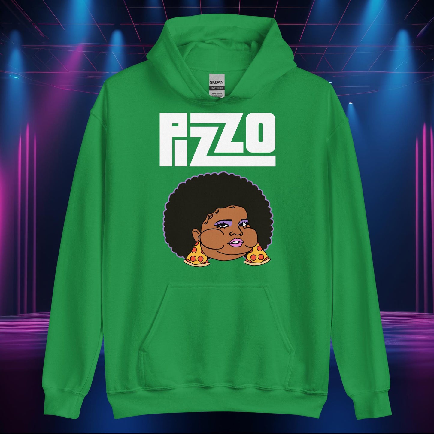 Pizzo Lizzo Pizza Lizzo Merch Lizzo Gift Body Positivity Body empowerment Lizzo Unisex Hoodie Irish Green Hoodies Lizzo Music Next Cult Brand