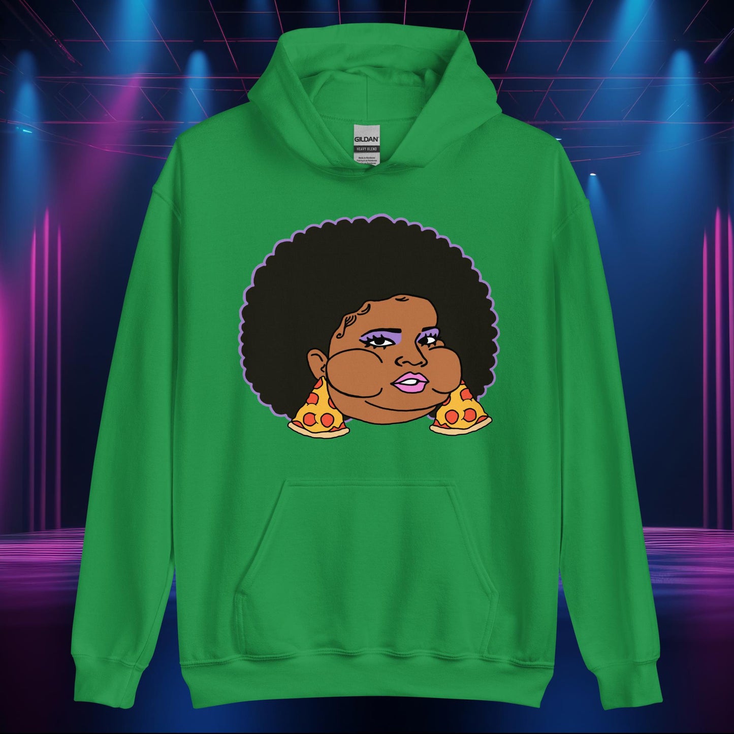 Pizzo Lizzo Pizza Lizzo Merch Lizzo Gift Body Positivity Body empowerment Lizzo Unisex Hoodie Irish Green Hoodies Lizzo Music Next Cult Brand