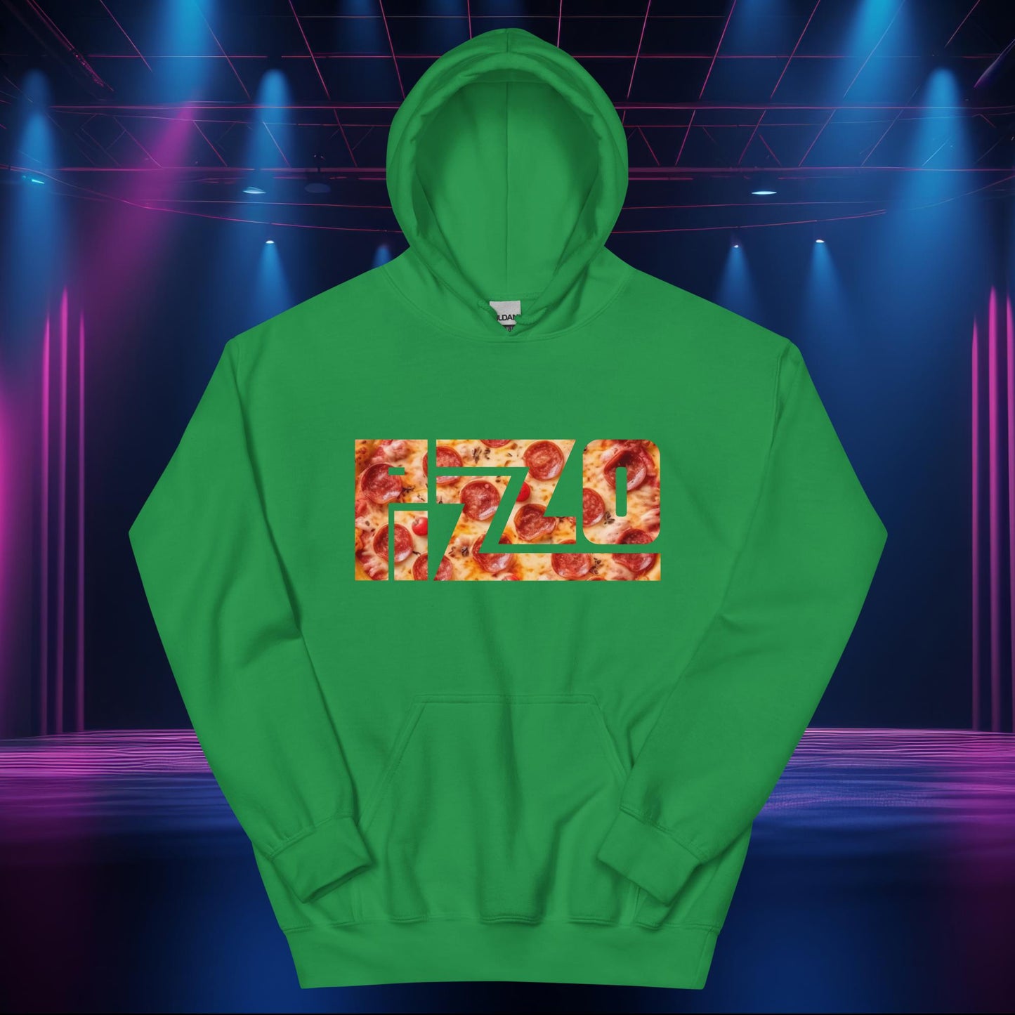 Pizzo Logo Lizzo Pizza Lizzo Merch Lizzo Gift Body Positivity Body empowerment Lizzo Unisex Hoodie Irish Green Hoodies Lizzo Music Next Cult Brand