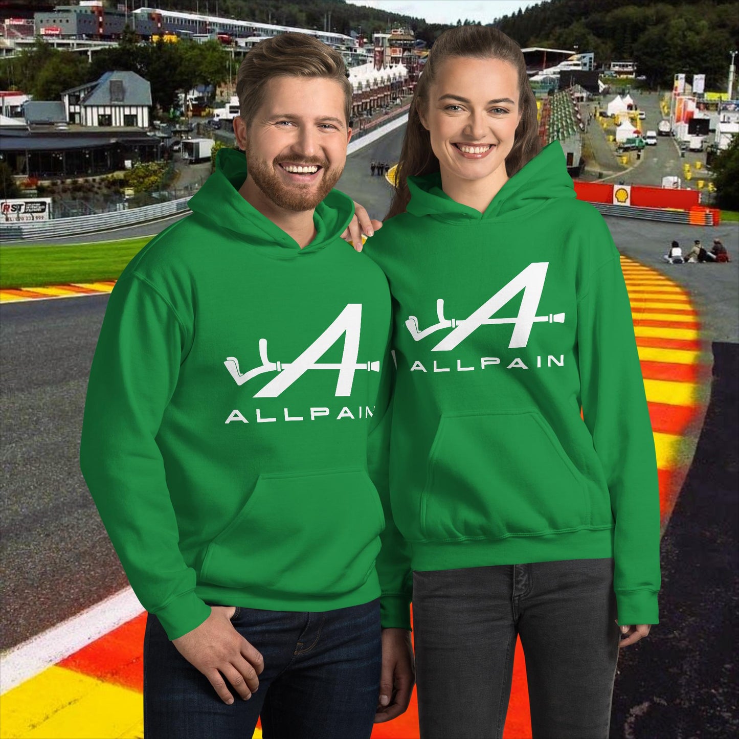 Allpain Alpine F1 Formula 1 Pierre Gasly Esteban Ocon Alpine Unisex Hoodie Irish Green Hoodies Alpine F1 Next Cult Brand