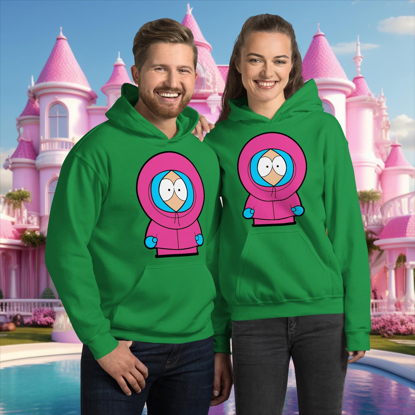 Kenny McCormick Ken Ryan Gosling Barbie South Park Kenny Unisex Hoodie Irish Green Hoodies Barbie Ken Kenny Movies South Park TV Shows Next Cult Brand