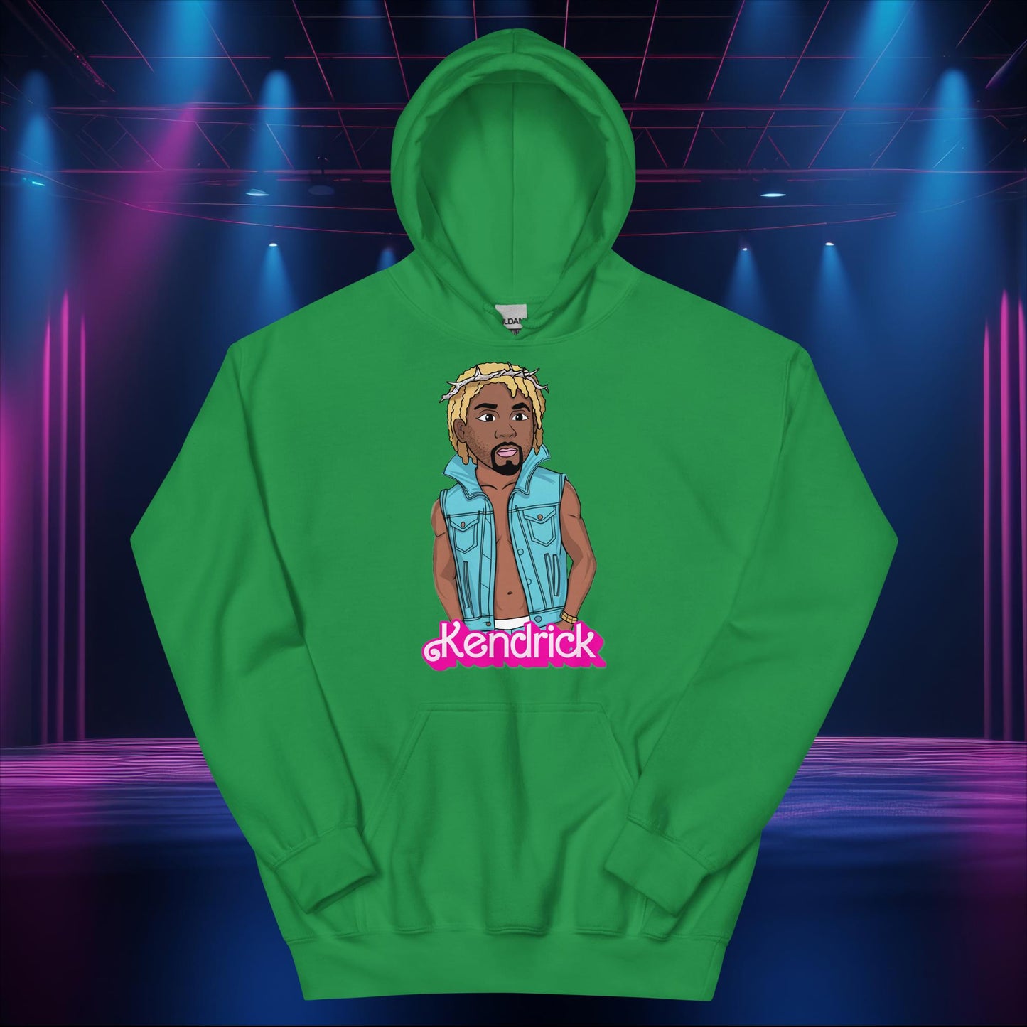 Kendrick Ken Ryan Gosling Barbie Hip Hop Rap Kendrick Lamar Unisex Hoodie Irish Green Hoodies Barbie Ken Kendrick Lamar Movies Music Next Cult Brand
