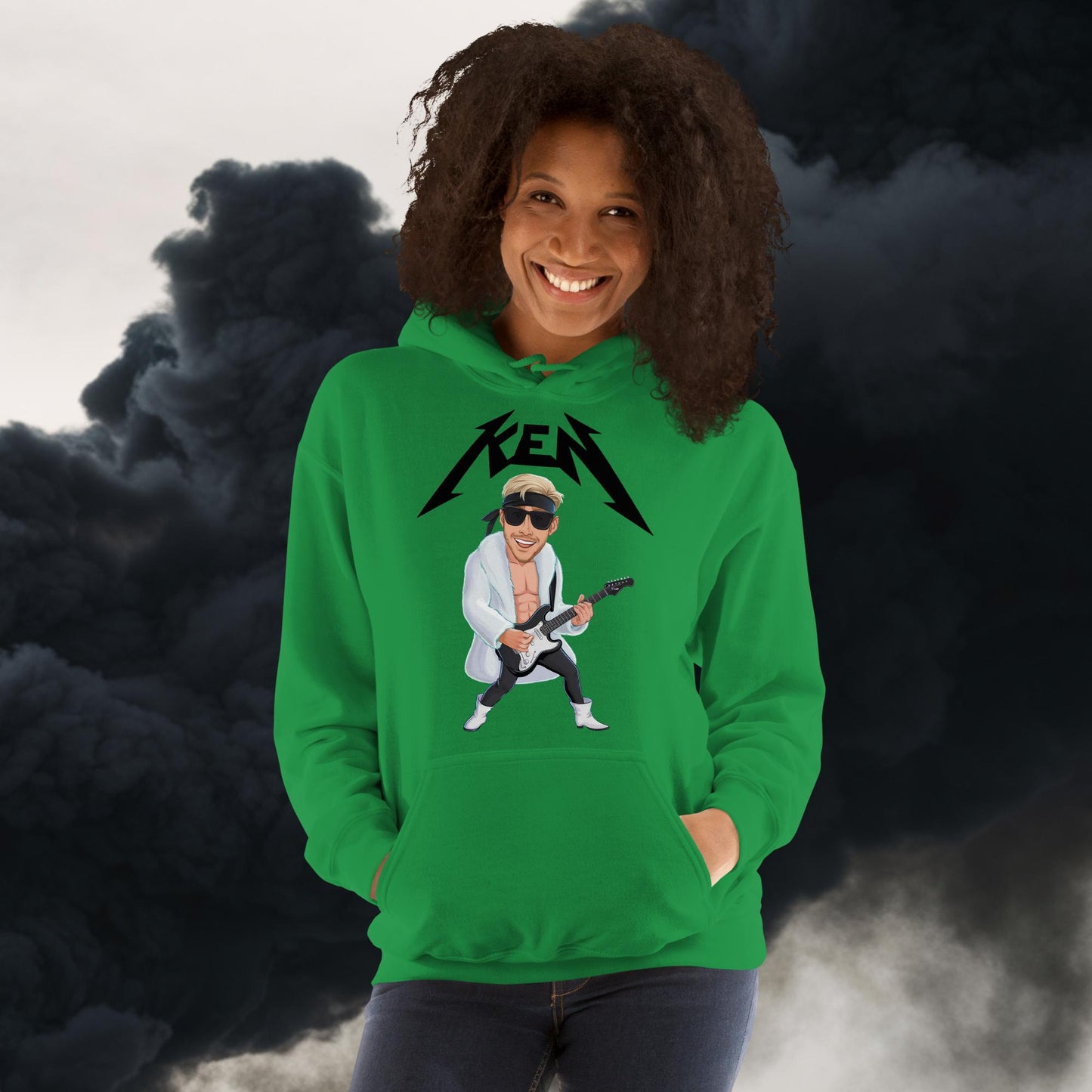 Rockstar Ken Barbie Movie Ryan Gosling Unisex Hoodie Irish Green Hoodies Barbie Celebrities Ken Movies Ryan Gosling Next Cult Brand