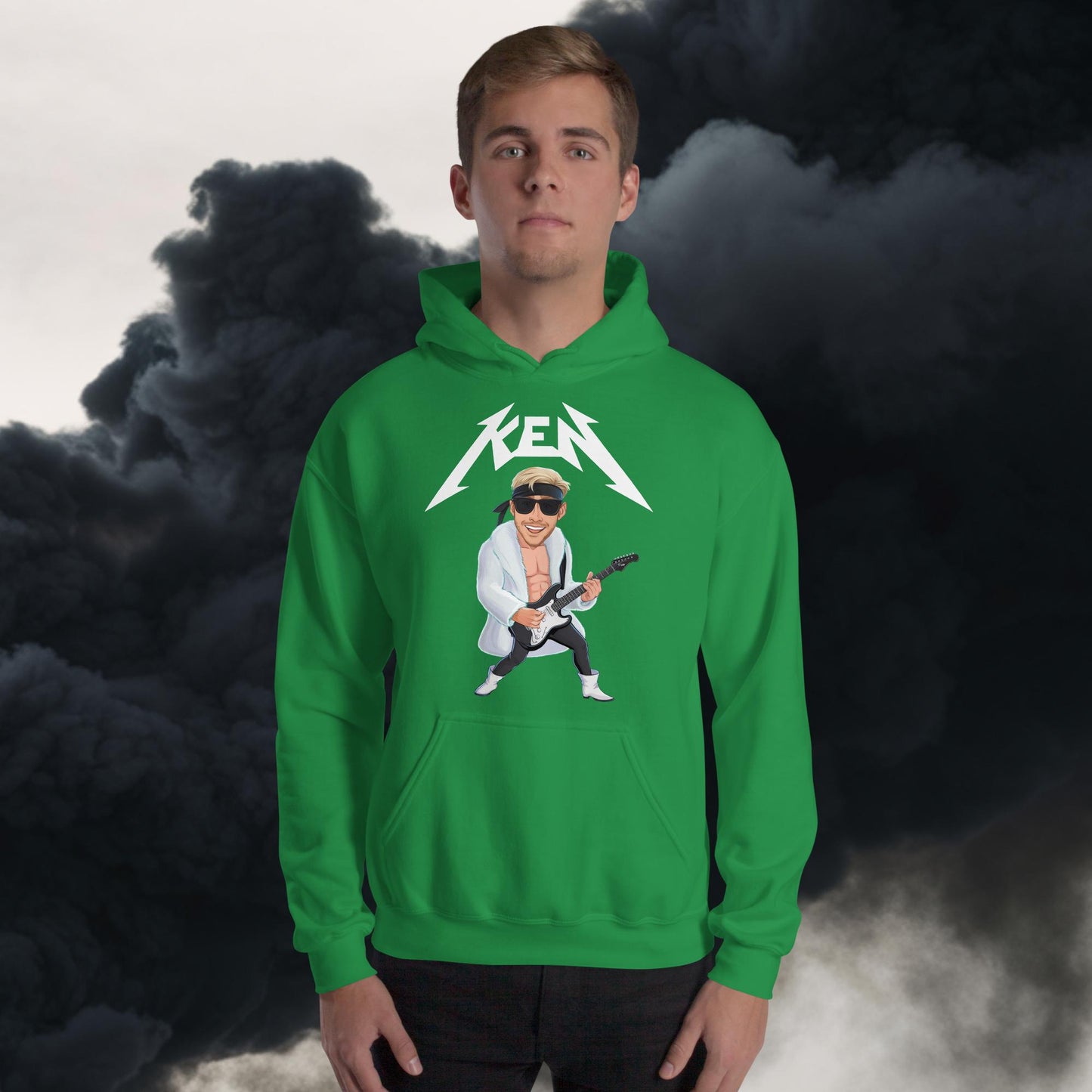 Rockstar Ken Barbie Movie Ryan Gosling Unisex Hoodie Irish Green Hoodies Barbie Celebrities Ken Movies Ryan Gosling Next Cult Brand