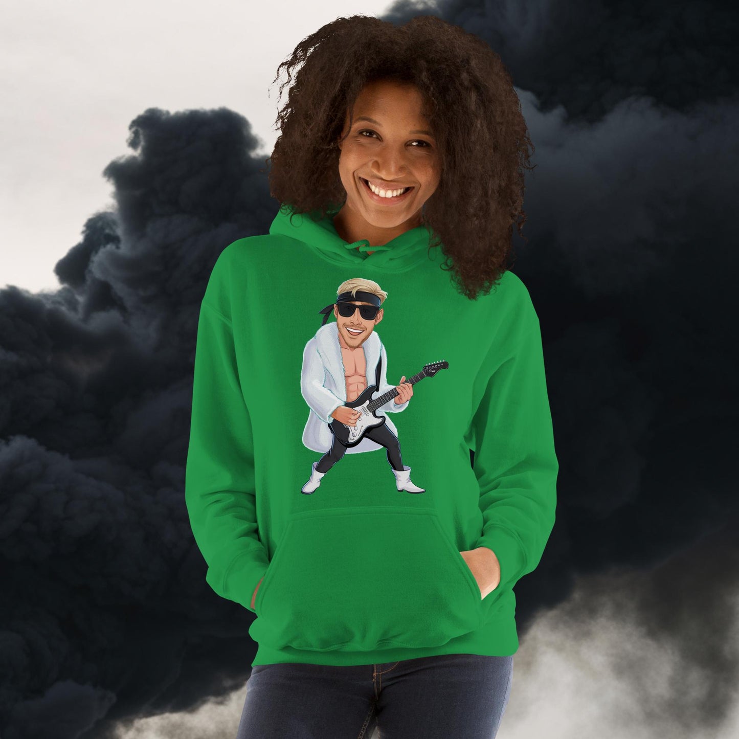 Rockstar Rock Music Unisex Hoodie Irish Green Hoodies Barbie Celebrities Ken Movies Music Rock Music Ryan Gosling Next Cult Brand