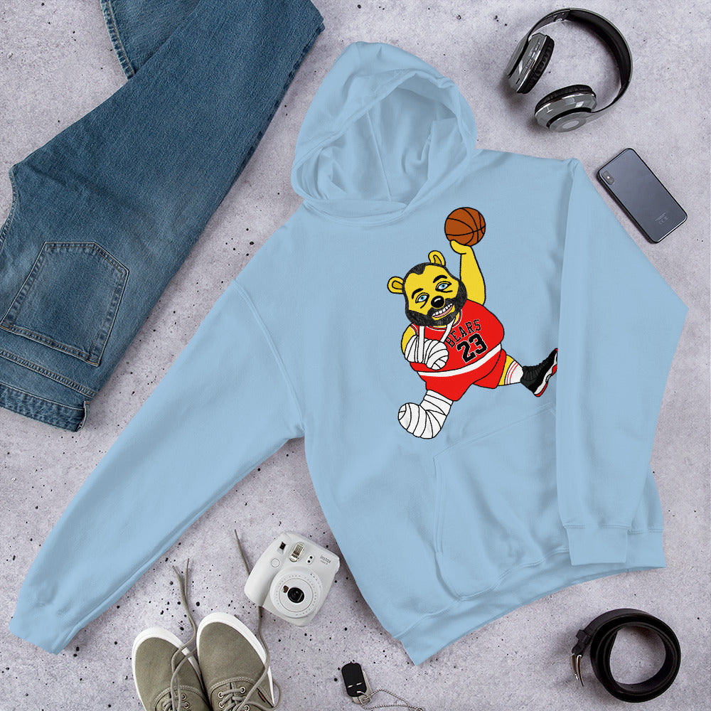 Air Segura, Tom Segura Basketball, Your Mom's House (YMH), 2 Bears 1 Cave, Funny Unisex Hoodie Light Blue Hoodies 2 Bears 1 Cave Air Segura Podcasts Stand-up Comedy Tom Segura YMH Next Cult Brand