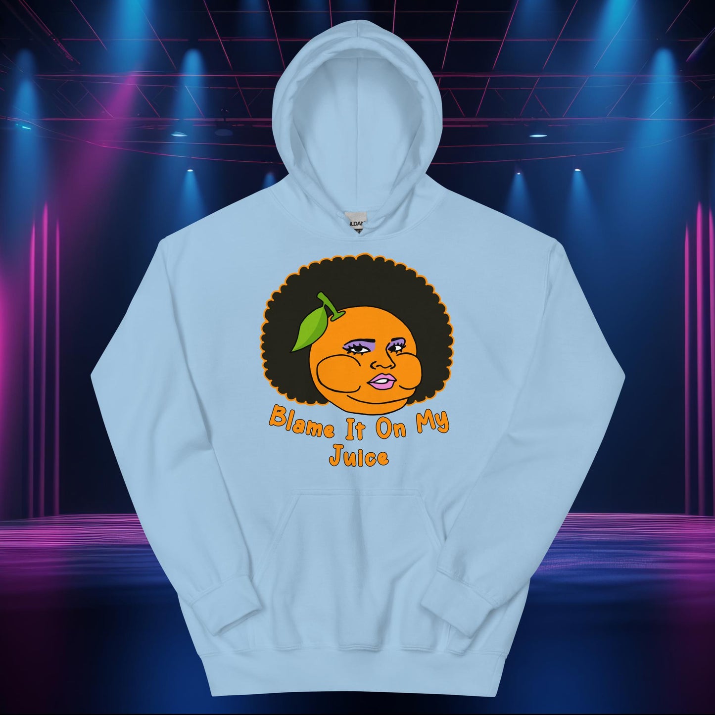Blame It On My Juice Lizzo Special Tour Lizzo Merch Lizzo Gift Lizzo Song Lyrics Lizzo Unisex Hoodie Light Blue Hoodies Lizzo Music Next Cult Brand