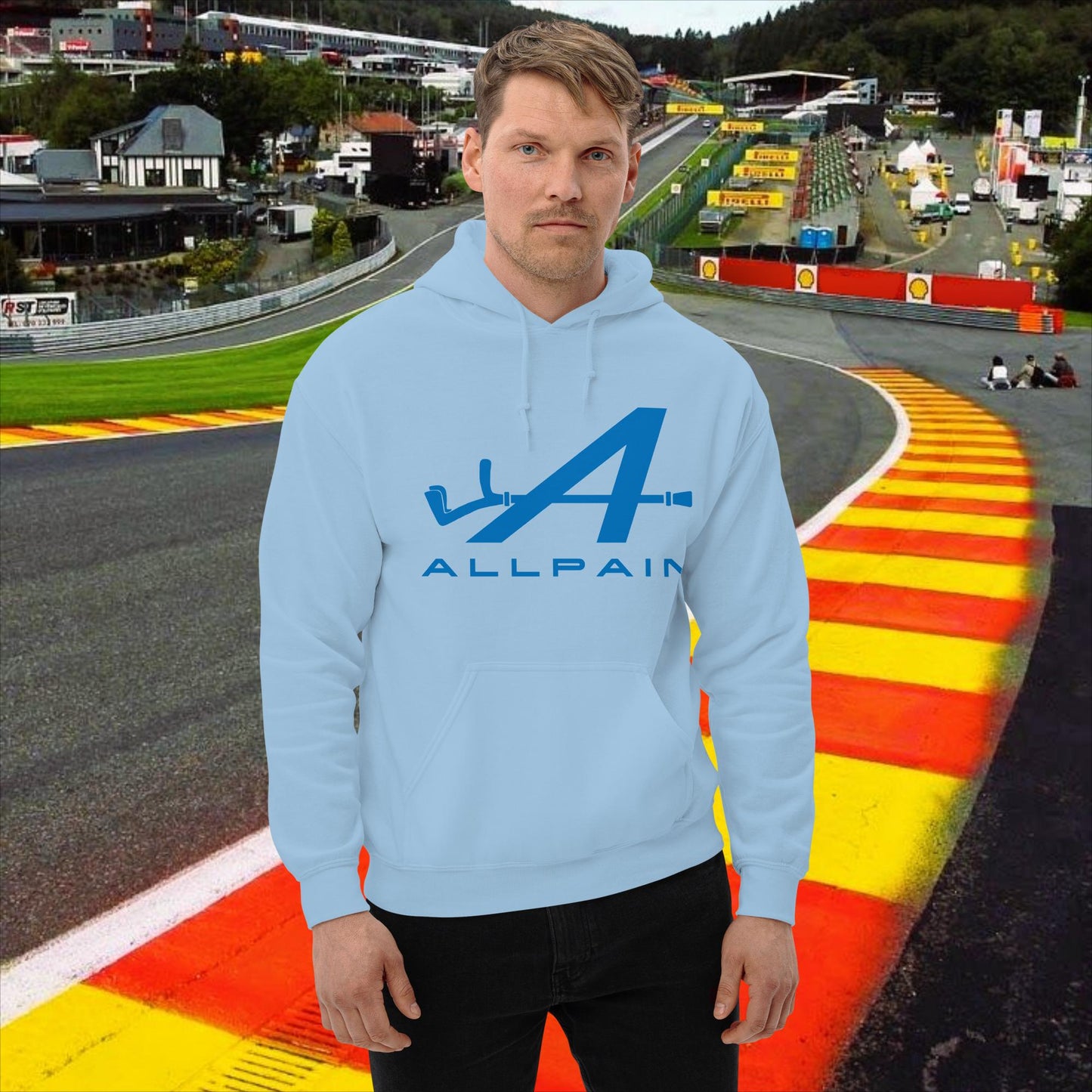 Allpain Alpine F1 Formula 1 Pierre Gasly Esteban Ocon Alpine Unisex Hoodie Light Blue Hoodies Alpine F1 Next Cult Brand