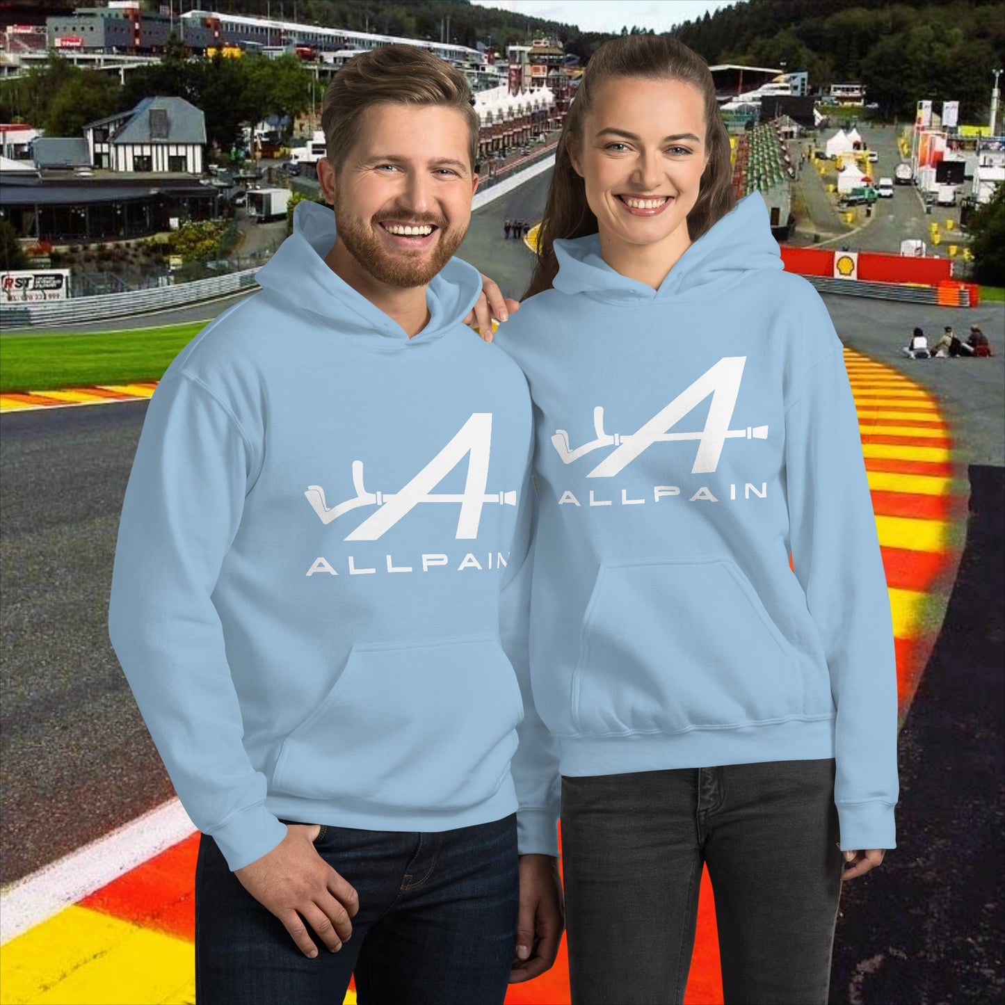 Allpain Alpine F1 Formula 1 Pierre Gasly Esteban Ocon Alpine Unisex Hoodie Light Blue Hoodies Alpine F1 Next Cult Brand