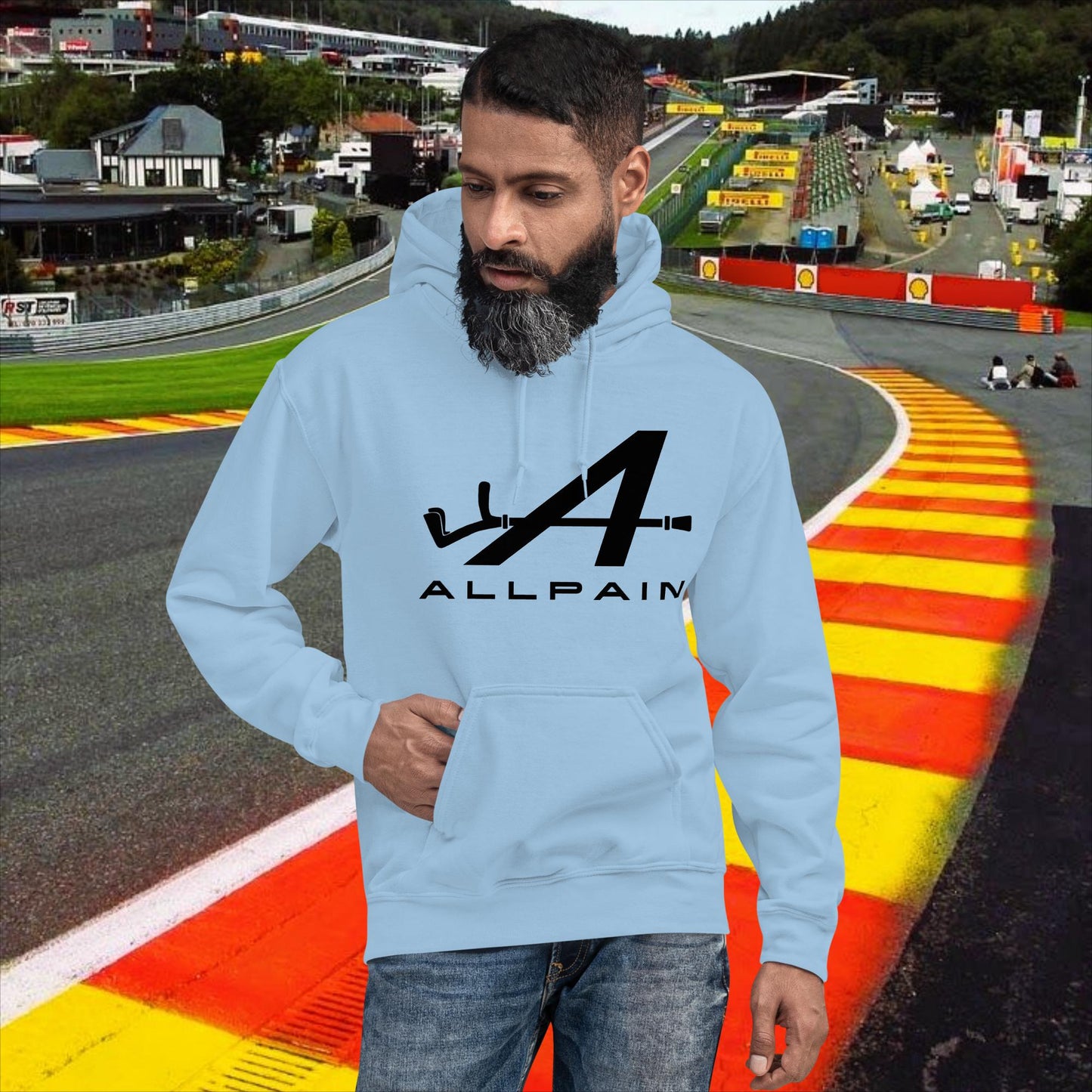 Allpain Alpine F1 Formula 1 Pierre Gasly Esteban Ocon Alpine Unisex Hoodie Light Blue Hoodies Alpine F1 Next Cult Brand
