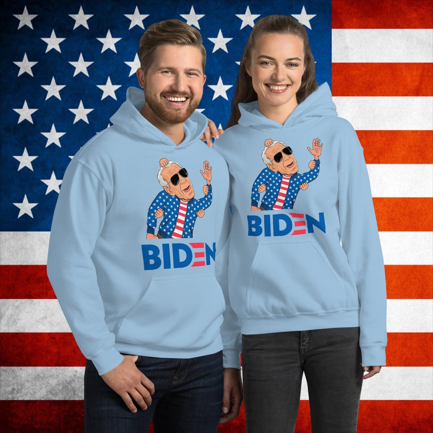 Weekend at Biden's Joe Biden Meme Democrat Republican Trump Gift Biden Gift 90s Vintage Unisex Hoodie Light Blue Hoodies Democrats Joe Biden Politics Next Cult Brand