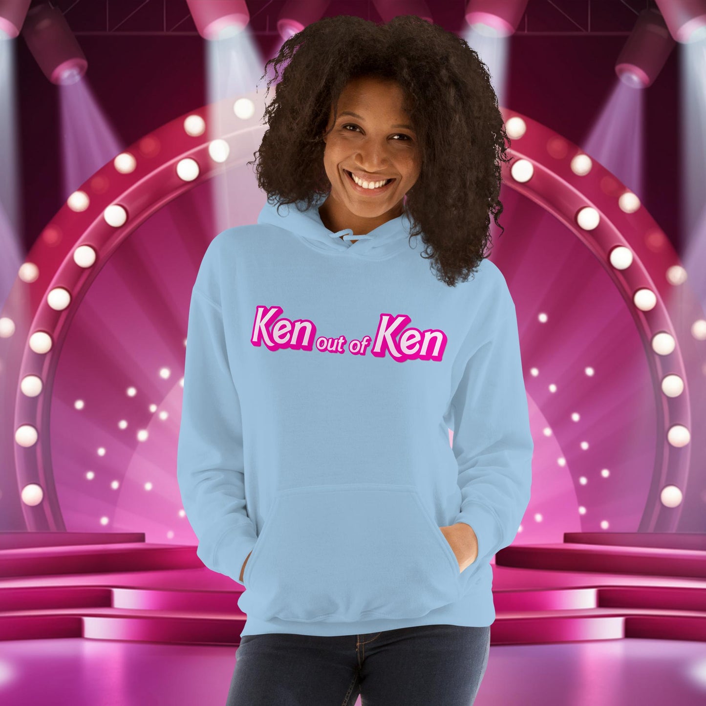 Ken out of Ken Barbie Movie Unisex Hoodie Light Blue Hoodies Barbie Ken Movies Next Cult Brand