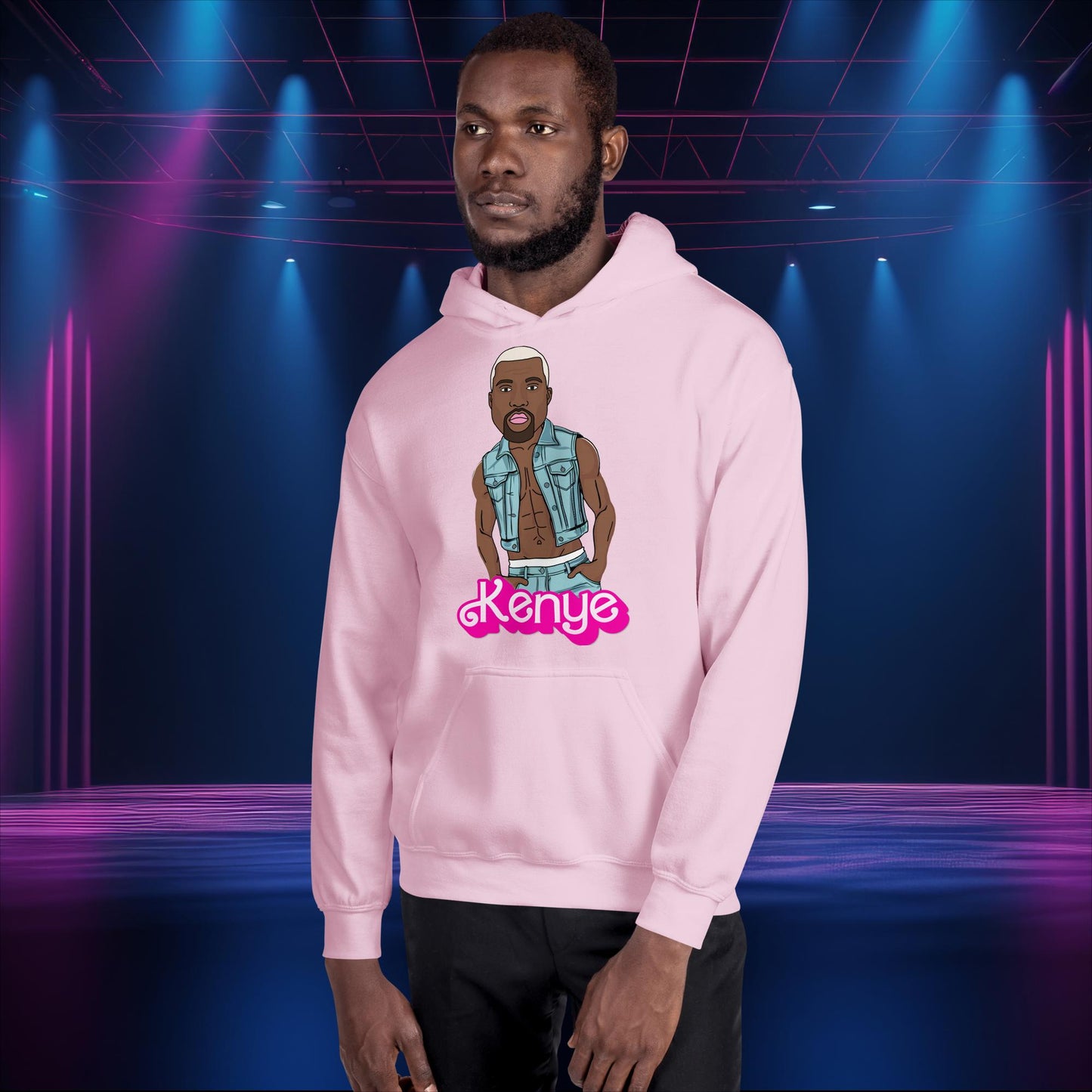 Kanye West Hoodie Kanye Jumper Kanye Pullover Barbie Hoodie Barbie Jumper Ken Hoodie Ken Jumper Ryan Gosling Hoodie Barbie Gift Ken Gift Light Pink Hoodies Barbie Kanye West Ken Movies Music Next Cult Brand