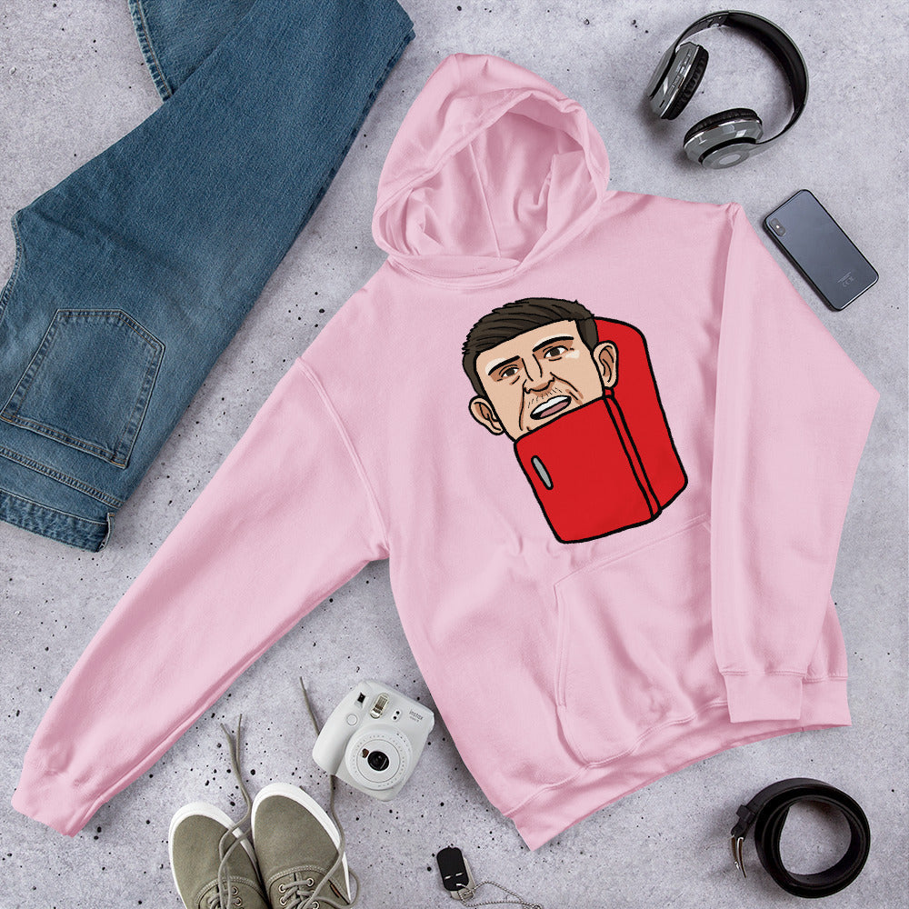 Harry ''The Fridge'' Maguire Unisex Hoodie Light Pink Hoodies Football Harry Maguire Manchester United The Fridge Next Cult Brand