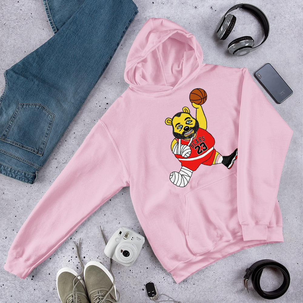 Air Segura, Tom Segura Basketball, Your Mom's House (YMH), 2 Bears 1 Cave, Funny Unisex Hoodie Light Pink Hoodies 2 Bears 1 Cave Air Segura Podcasts Stand-up Comedy Tom Segura YMH Next Cult Brand