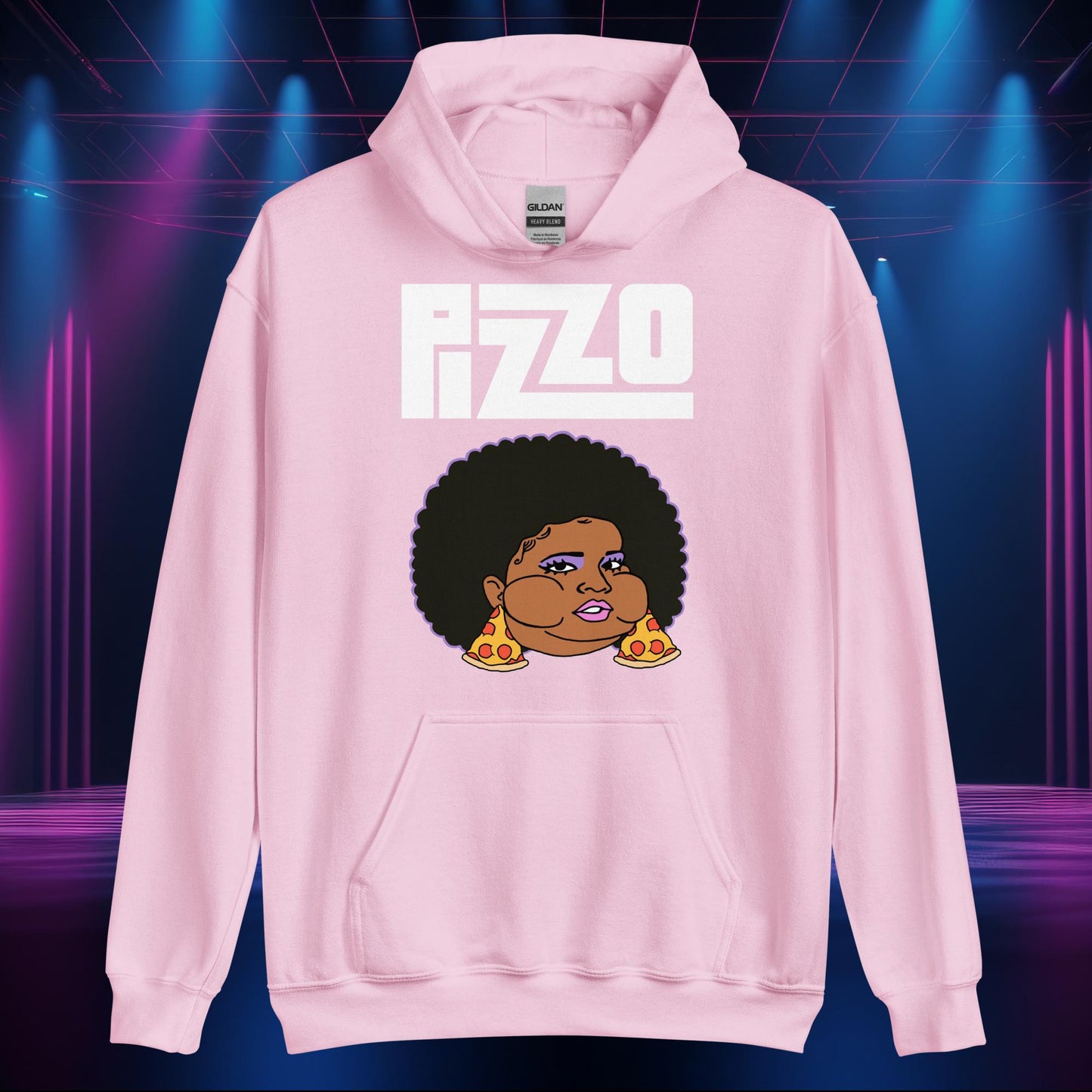Pizzo Lizzo Pizza Lizzo Merch Lizzo Gift Body Positivity Body empowerment Lizzo Unisex Hoodie Light Pink Hoodies Lizzo Music Next Cult Brand