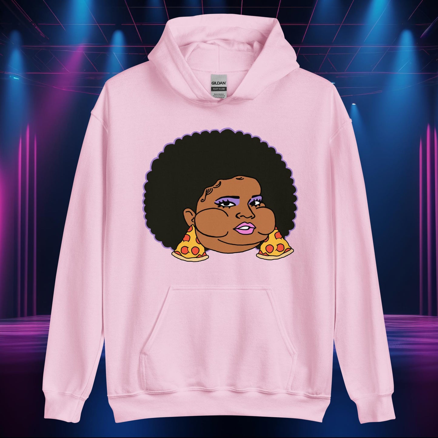 Pizzo Lizzo Pizza Lizzo Merch Lizzo Gift Body Positivity Body empowerment Lizzo Unisex Hoodie Light Pink Hoodies Lizzo Music Next Cult Brand