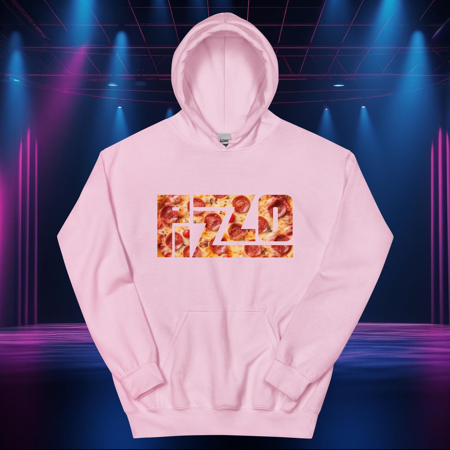 Pizzo Logo Lizzo Pizza Lizzo Merch Lizzo Gift Body Positivity Body empowerment Lizzo Unisex Hoodie Light Pink Hoodies Lizzo Music Next Cult Brand