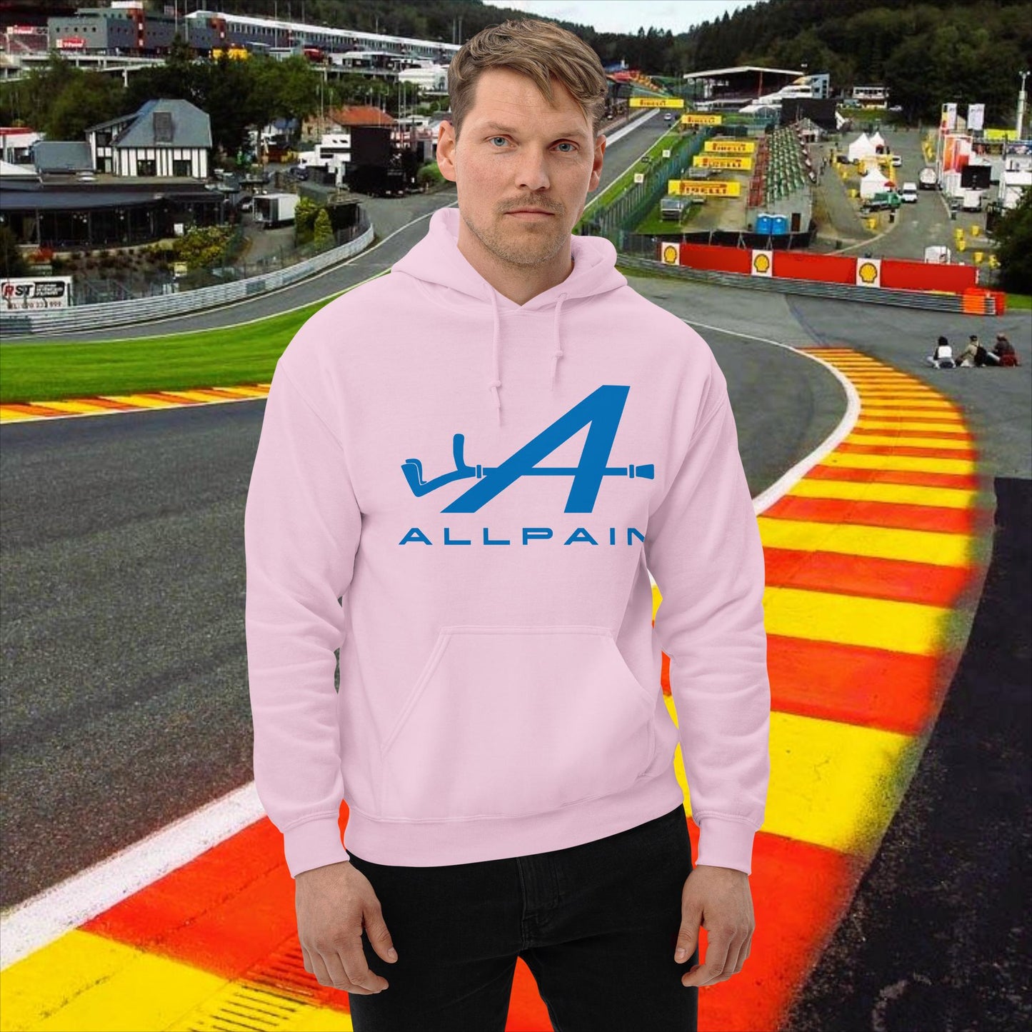 Allpain Alpine F1 Formula 1 Pierre Gasly Esteban Ocon Alpine Unisex Hoodie Light Pink Hoodies Alpine F1 Next Cult Brand