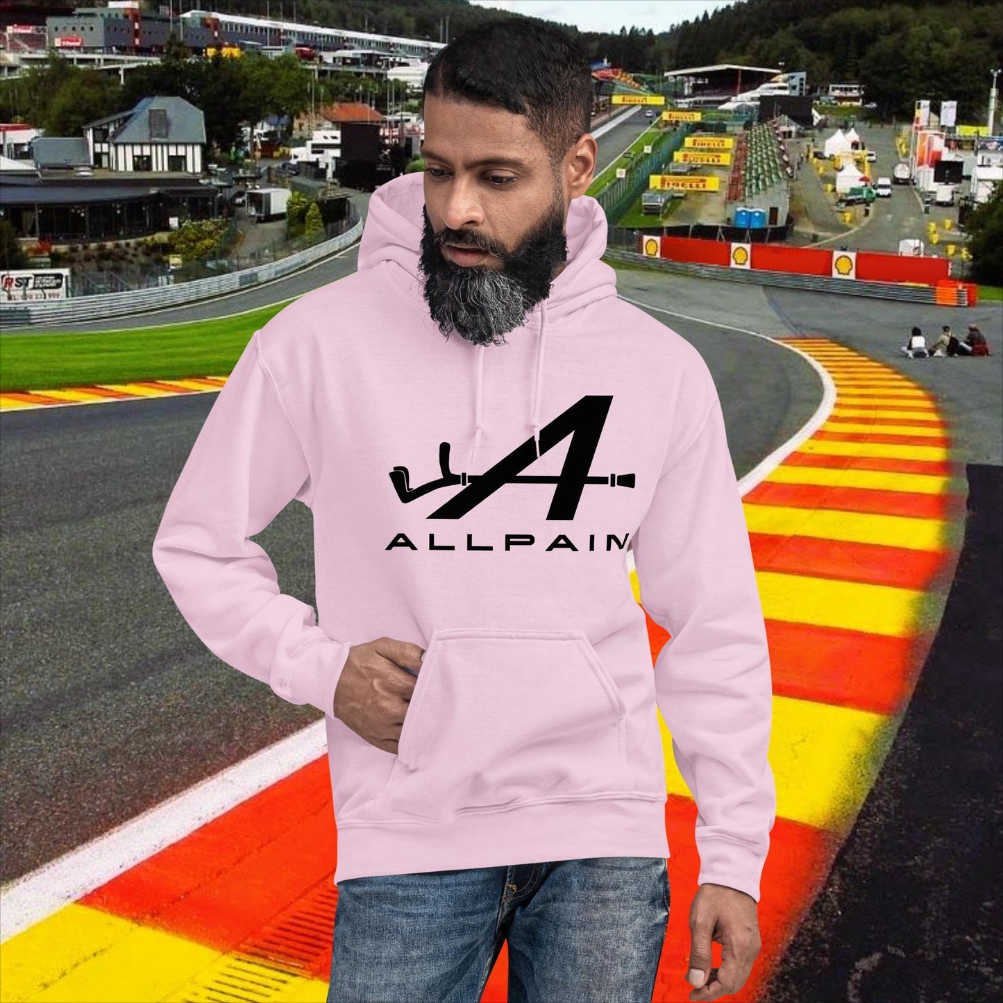 Allpain Alpine F1 Formula 1 Pierre Gasly Esteban Ocon Alpine Unisex Hoodie Light Pink Hoodies Alpine F1 Next Cult Brand