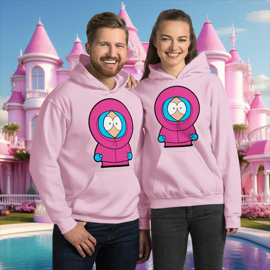 Kenny McCormick Ken Ryan Gosling Barbie South Park Kenny Unisex Hoodie Light Pink Hoodies Barbie Ken Kenny Movies South Park TV Shows Next Cult Brand
