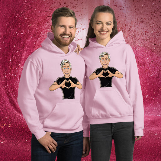 I Love Ryan Gosling Ken Barbie Movie I am Kenough Unisex Hoodie Light Pink Hoodies Barbie Celebrities Ken Movies Ryan Gosling Next Cult Brand