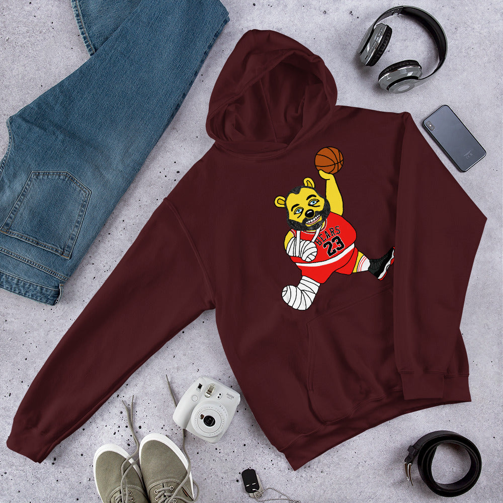 Air Segura, Tom Segura Basketball, Your Mom's House (YMH), 2 Bears 1 Cave, Funny Unisex Hoodie Maroon Hoodies 2 Bears 1 Cave Air Segura Podcasts Stand-up Comedy Tom Segura YMH Next Cult Brand