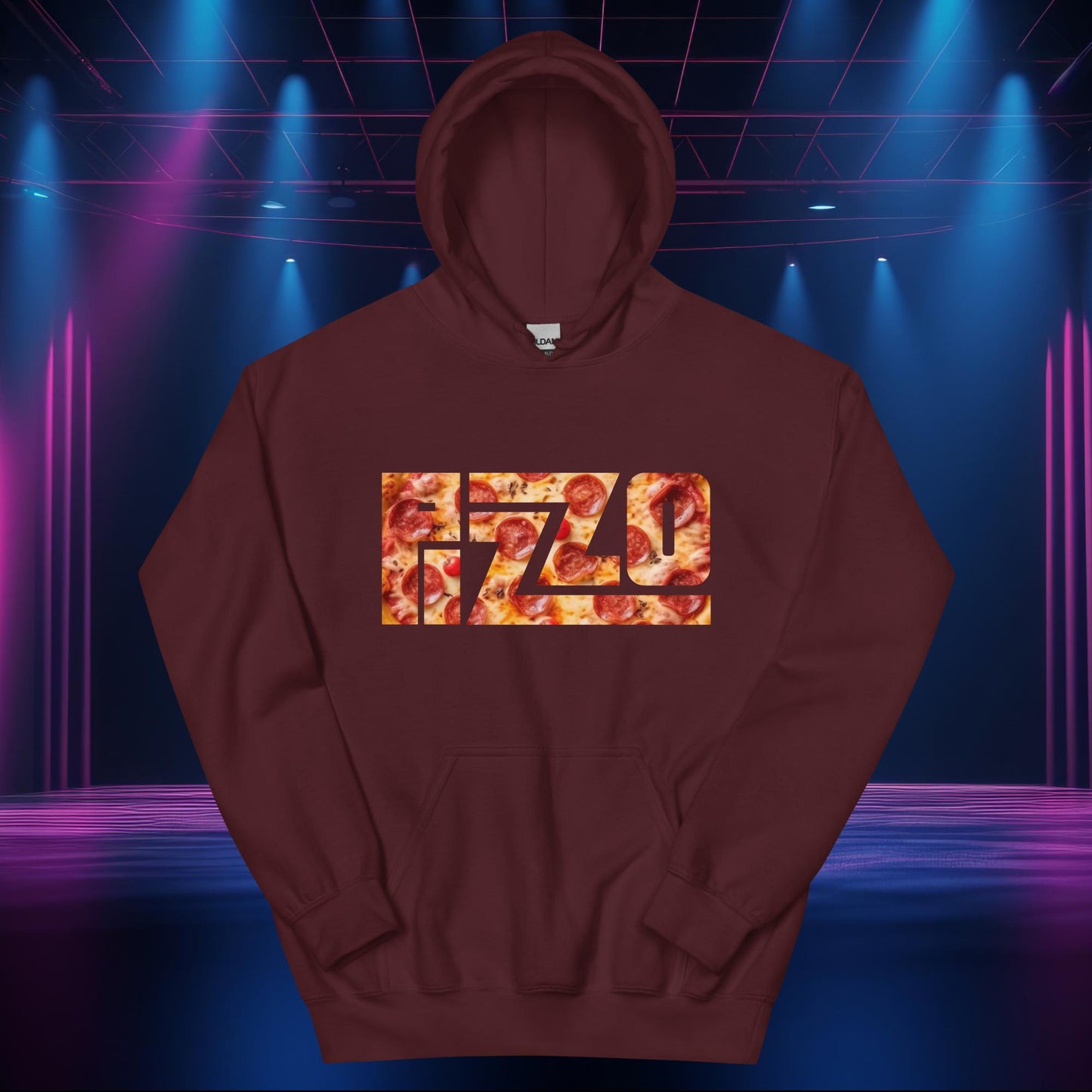 Pizzo Logo Lizzo Pizza Lizzo Merch Lizzo Gift Body Positivity Body empowerment Lizzo Unisex Hoodie Maroon Hoodies Lizzo Music Next Cult Brand
