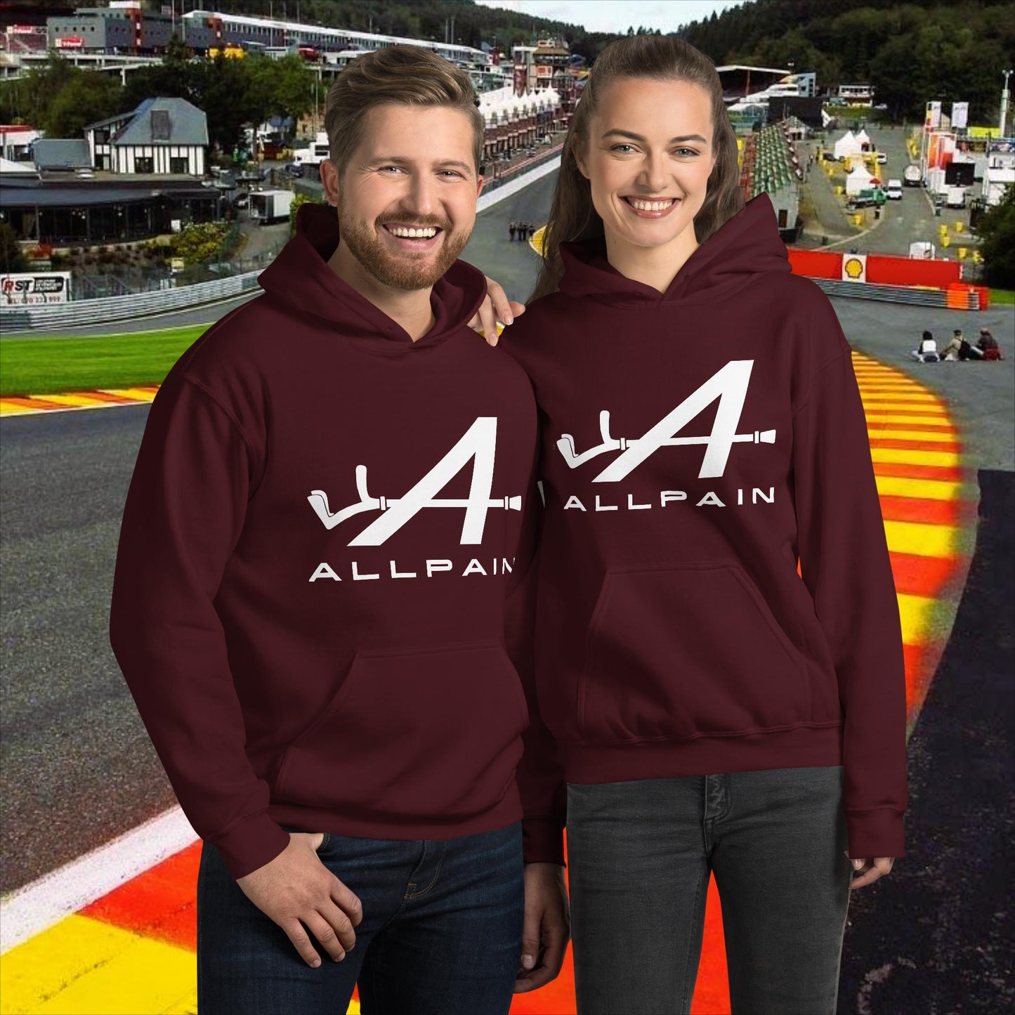 Allpain Alpine F1 Formula 1 Pierre Gasly Esteban Ocon Alpine Unisex Hoodie Maroon Hoodies Alpine F1 Next Cult Brand