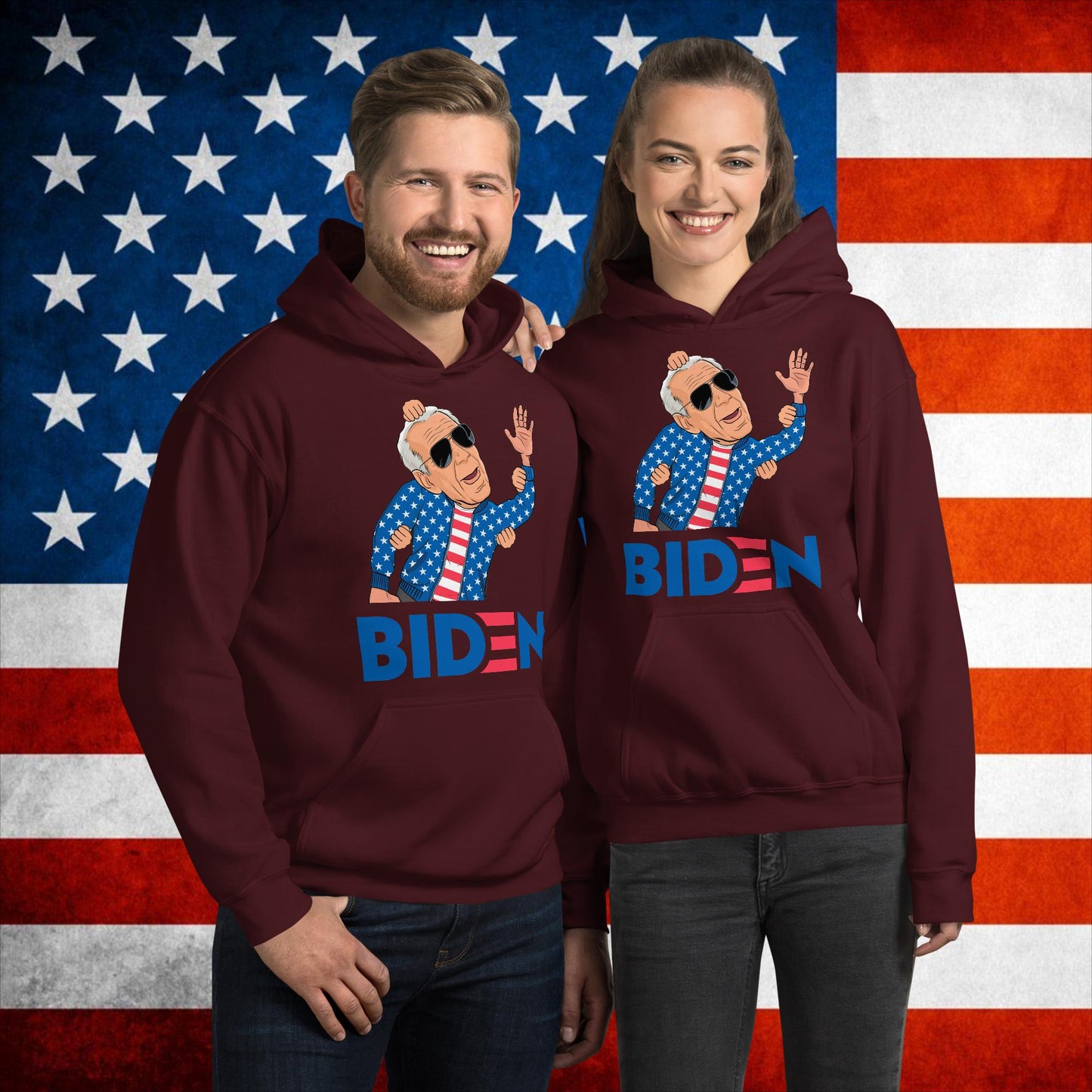 Weekend at Biden's Joe Biden Meme Democrat Republican Trump Gift Biden Gift 90s Vintage Unisex Hoodie Maroon Hoodies Democrats Joe Biden Politics Next Cult Brand