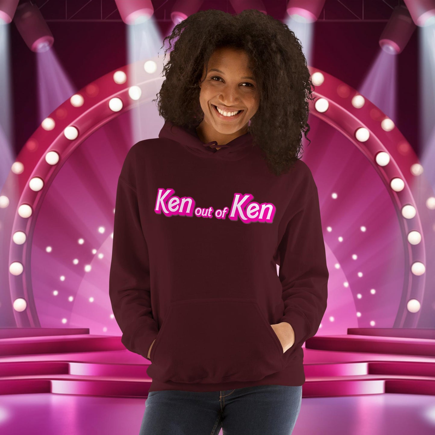 Ken out of Ken Barbie Movie Unisex Hoodie Maroon Hoodies Barbie Ken Movies Next Cult Brand